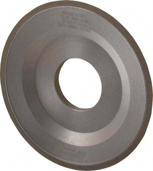 Norton - 4" Diam, 1-1/4" Hole Size, 1/2" Overall Thickness, 120 Grit, Type 12 Tool & Cutter Grinding Wheel - Fine Grade, CBN, Resinoid Bond - Americas Industrial Supply