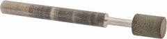 Norton - 3/16" Head Diam x 1/4" Head Thickness Diamond (Abrasive) Grinding Pin - 1/8" Shank Diam x 1-1/2" Shank Length, Fine Grade, 100 Grit - Americas Industrial Supply