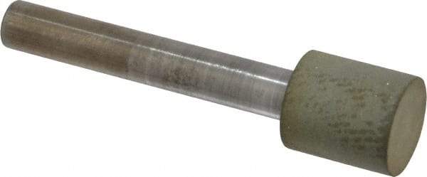 Norton - 1/2" Head Diam x 1/2" Head Thickness Diamond (Abrasive) Grinding Pin - 1/4" Shank Diam x 1-1/2" Shank Length, Very Fine Grade, 220 Grit - Americas Industrial Supply