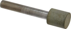Norton - 1/2" Head Diam x 1/2" Head Thickness Diamond (Abrasive) Grinding Pin - 1/4" Shank Diam x 1-1/2" Shank Length, Very Fine Grade, 220 Grit - Americas Industrial Supply