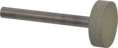 Norton - 1" Head Diam x 1/4" Head Thickness CBN Grinding Pin - 1/4" Shank Diam x 2-1/4" Shank Length, Fine Grade, 100 Grit - Americas Industrial Supply