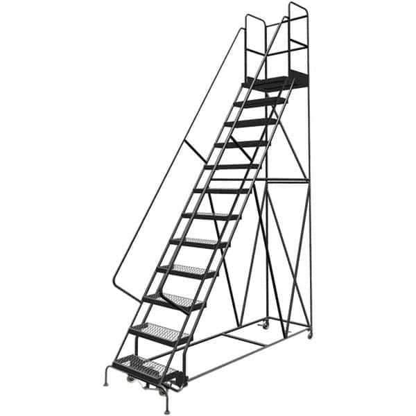 TRI-ARC - Rolling & Wall Mounted Ladders & Platforms Type: Rolling Warehouse Ladder Style: Rolling Platform Ladder - Americas Industrial Supply