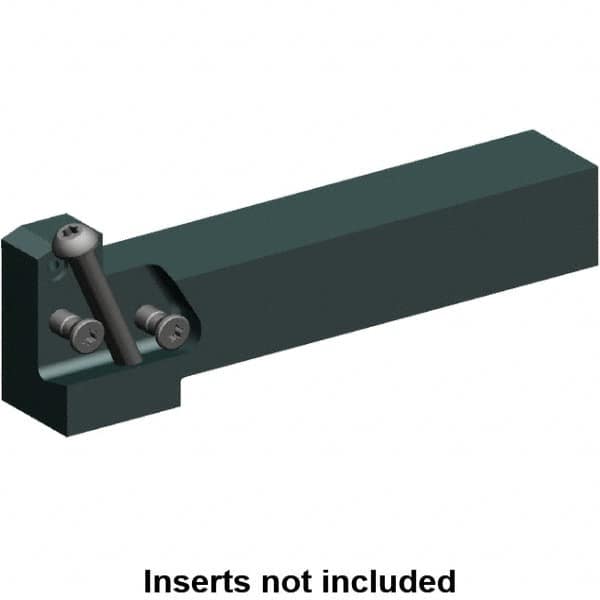 Kennametal - External Thread, 150mm OAL, Right Hand Indexable Grooving Cutoff Toolholder - 25mm Shank Height x 25mm Shank Width, KGMS Toolholder Style, Series A4 - Americas Industrial Supply