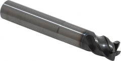 OSG - 1/2", 4 Flute, Single End, Solid Carbide, 0.03" Corner Radius End Mill - 3-1/4" OAL, 45° Helix, 1/2" LOC, 1-1/2" Extended Reach - Americas Industrial Supply