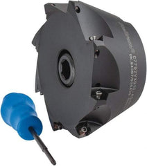 Kennametal - 5" Cut Diam, 0.098" Max Depth, 1-1/2" Arbor Hole, 8 Inserts, XD 12 Insert Style, Indexable Copy Face Mill - C7792VXD12-A5.00Z08R Cutter Style, 2.48" High, Through Coolant, Series 7792 - Americas Industrial Supply