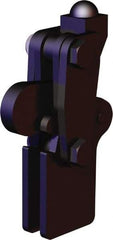De-Sta-Co - 450 Lb Holding Capacity, Vertical Handle, Manual Hold Down Toggle Clamp - 200° Bar Opening, Weldable Base, Oxide Finish, Forged Alloy Steel - Americas Industrial Supply