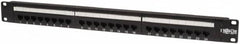 Tripp-Lite - Electrical Enclosure Steel Patch Panel - For Use with Racks - Americas Industrial Supply