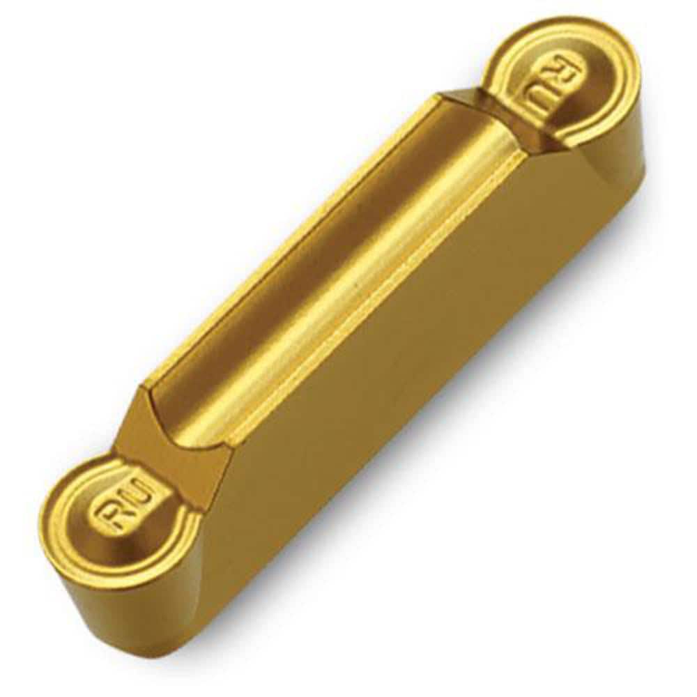 Grooving Insert: TDTRU TT5100, Solid Carbide TiN, TiCN, Al2O3 & TiN Finish, Neutral, 0.157″ Cutting Width, Series TDT-RU (Full Radius)