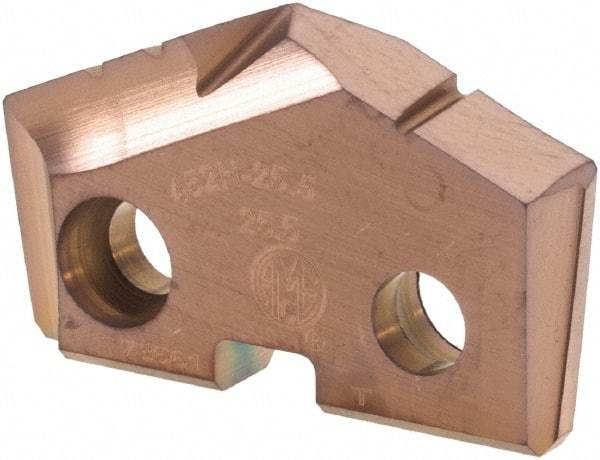 Allied Machine and Engineering - 25.5mm Diam x 3/16" Thick, Seat Code 2, 132° Included Angle Spade Drill Insert - AM200 Coated, Cobalt, Grade Super Cobalt, Series GEN2 T-A - Americas Industrial Supply