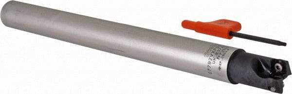 Kennametal - 5/8" Cutting Diam, 5/8" Shank Diam, Straight Shank Indexable Copy End Mill - 2 Inserts, XPLT0603 Insert, C7792VXP06CA.62Z2R5.5 Toolholder - Americas Industrial Supply