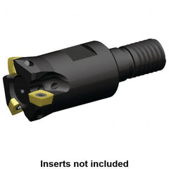 Kennametal - 1" Cutting Diam, Modular Connection Indexable Copy End Mill - 4 Inserts, XPLT0603 Insert, A7792VXP06SA1.0Z4R1.4 Toolholder - Americas Industrial Supply