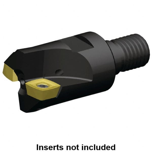 Kennametal - 1-1/2" Cutting Diam, Modular Connection Indexable Copy End Mill - 3 Inserts, XDLT1205 Insert, A7792VXD12SA1.5Z3R1.7 Toolholder - Americas Industrial Supply