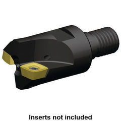 Kennametal - 1-1/4" Cutting Diam, Modular Connection Indexable Copy End Mill - 2 Inserts, XDLT1205 Insert, A7792VXD12SA1.25Z02R2 Toolholder - Americas Industrial Supply