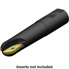 Kennametal - 1-1/2" Cut Diam, 1.511" Max Depth of Cut, 1-1/2" Shank Diam, 220.58mm OAL, Indexable Ball Nose End Mill - 152.33mm Head Length, Weldon Shank, 5505 Toolholder, XPNT121254RF Insert - Americas Industrial Supply