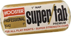 Wooster Brush - 1" Nap, 7" Wide Paint Roller - Rough Texture, Synthetic Knit - Americas Industrial Supply