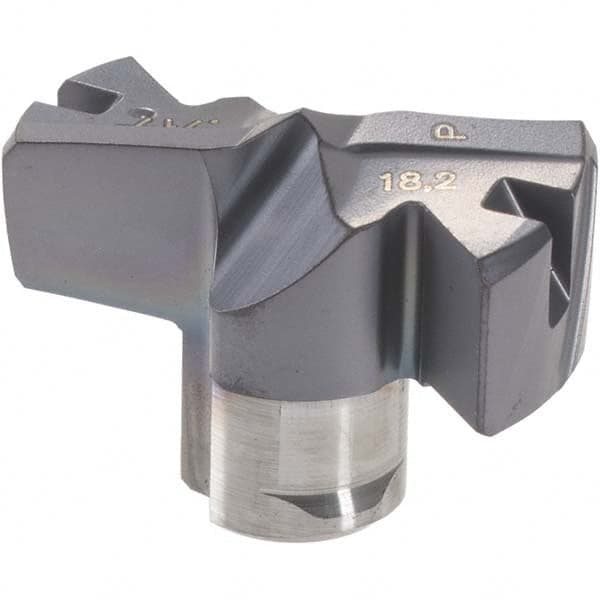 Iscar - Series FCP, 18.21mm Diam Grade IC908 Replaceable Drill Tip - Carbide, TiAlN/TiN Finish, 18 Seat Size - Americas Industrial Supply
