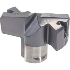 Iscar - Series FCP, 18.21mm Diam Grade IC908 Replaceable Drill Tip - Carbide, TiAlN/TiN Finish, 18 Seat Size - Americas Industrial Supply
