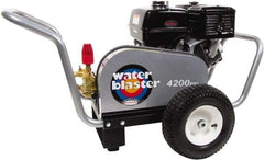 Simpson - Gas, 11.7 hp, 4,200 psi, 4 GPM, Cold Water Pressure Washer - AAA Triplex, 50' x 3/8" Hose - Americas Industrial Supply