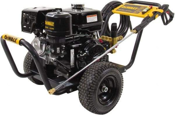 DeWALT - Gas, 11.7 hp, 4,200 psi, 4 GPM, Cold Water Pressure Washer - AAA Triplex, 50' x 3/8" Hose - Americas Industrial Supply