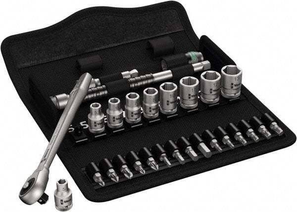 Wera - 1/4" Drive Standard Socket Set - 3/16 to 1/2" - Americas Industrial Supply