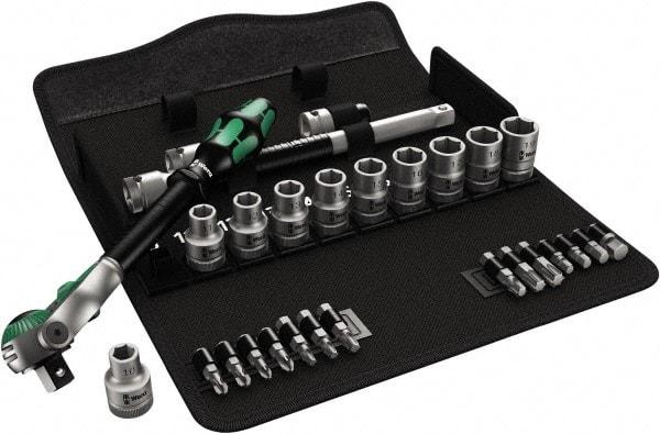 Wera - 1/2" Drive Standard Socket Set - 3/8 to 13/16" - Americas Industrial Supply