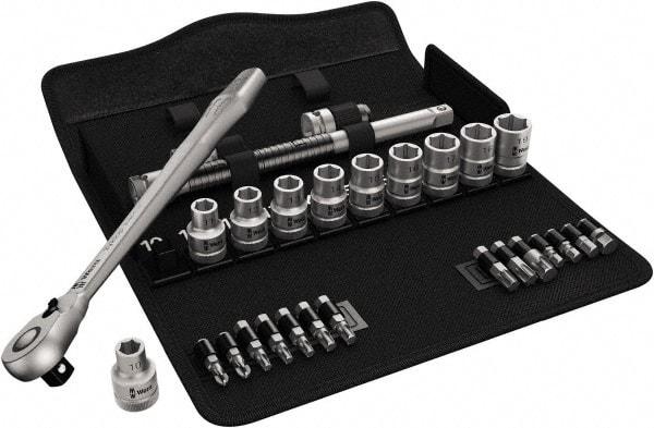 Wera - 1/2" Drive Standard Socket Set - 3/8 to 13/16" - Americas Industrial Supply