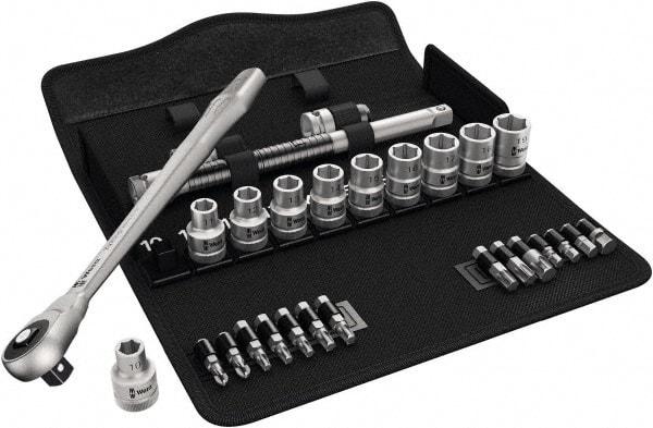 Wera - 1/2" Drive Standard Socket Set - 10 to 19mm - Americas Industrial Supply