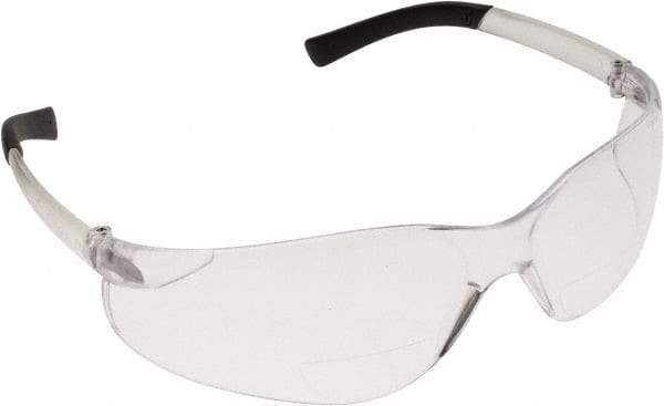 PRO-SAFE - +1.5, Clear Lenses, Scratch Resistant, Frameless Magnifying Safety Glasses - UV Protection - Americas Industrial Supply