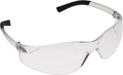 PRO-SAFE - +1, Clear Lenses, Scratch Resistant, Frameless Magnifying Safety Glasses - UV Protection - Americas Industrial Supply