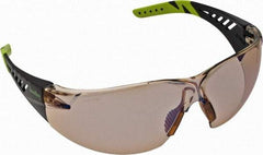 PRO-SAFE - Indoor/Outdoor Blue Lenses, Frameless Safety Glasses - Anti-Fog, Scratch Resistant, Size Universal, Wrap Around - Americas Industrial Supply
