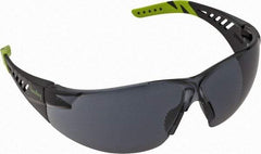 PRO-SAFE - Gray Lenses, Frameless Safety Glasses - Anti-Fog, Scratch Resistant, Size Universal, Wrap Around - Americas Industrial Supply