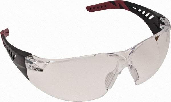 PRO-SAFE - Clear Lenses, Frameless Safety Glasses - Anti-Fog, Scratch Resistant, Size Universal, Wrap Around - Americas Industrial Supply