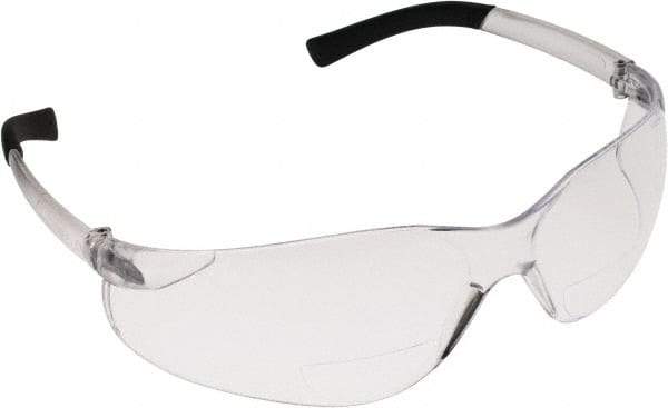 PRO-SAFE - +2.5, Clear Lenses, Scratch Resistant, Frameless Magnifying Safety Glasses - UV Protection - Americas Industrial Supply