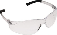 PRO-SAFE - +2, Clear Lenses, Scratch Resistant, Frameless Magnifying Safety Glasses - UV Protection - Americas Industrial Supply