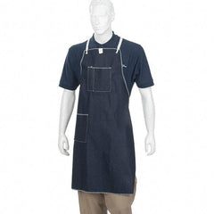 Ansell - 28 x 36" General Purpose Bib Apron - Denim, Blue - Americas Industrial Supply