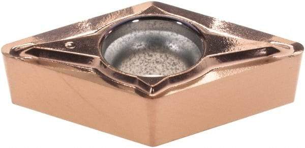 Walter - DCGT32.52 PF2 Grade WXN10 Carbide Turning Insert - TiCN Plus Finish, 55° Diamond, 3/8" Inscr Circle, 5/32" Thick, 1/32" Corner Radius - Americas Industrial Supply
