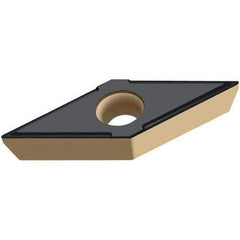 Walter - VBGT221 PF5 Grade WPP20 Carbide Turning Insert - TiCN/Al2O3/TiN Finish, 35° Diamond, 1/4" Inscr Circle, 1/8" Thick, 1/64" Corner Radius - Americas Industrial Supply