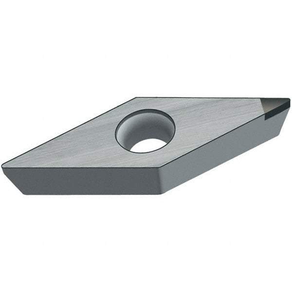Walter - VBMW331 Grade WCB50 CBN Turning Insert - Uncoated, 35° Diamond, 3/8" Inscr Circle, 3/16" Thick, 1/64" Corner Radius - Americas Industrial Supply