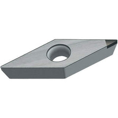 Walter - VBMW331 Grade WCB50 CBN Turning Insert - Uncoated, 35° Diamond, 3/8" Inscr Circle, 3/16" Thick, 1/64" Corner Radius - Americas Industrial Supply