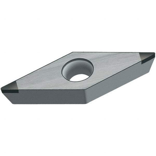 Walter - VBMW331 Grade WCB30 CBN Turning Insert - Uncoated, 35° Diamond, 3/8" Inscr Circle, 3/16" Thick, 1/64" Corner Radius - Americas Industrial Supply
