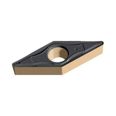 Walter - VCMT220.5 PF4 Grade WSM10 Carbide Turning Insert - TiAlN/Al2O3/ZrCN Finish, 35° Diamond, 1/4" Inscr Circle, 1/8" Thick, 0.008" Corner Radius - Americas Industrial Supply