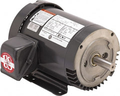 US Motors - 1.5 hp, TEFC Enclosure, No Thermal Protection, 1,175 RPM, 208-230/460 Volt, 60 Hz, Three Phase Premium Efficient Motor - Exact Industrial Supply