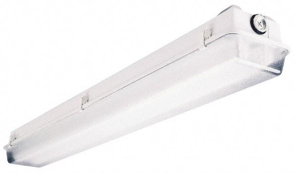 Cooper Lighting - 120 to 277 Volt, 32 Watt, Fluorescent Hazardous Location Light Fixture - Corrosion, Dust, Heat, Moisture & Weather Resistant, Fiberglass Housing, 97-13/16" Long x 7" Wide x 5" High - Americas Industrial Supply