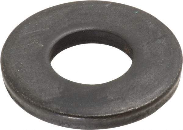 Gibraltar - 5/8" Screw, Steel Standard Flat Washer - 21/32" ID x 1-7/16" OD, 3/16" Thick, Black Oxide Finish - Americas Industrial Supply