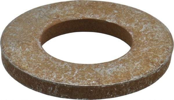 Gibraltar - 1-1/8" Screw, Alloy Steel Structural Flat Washer - 1-3/16" ID x 2-1/4" OD, 1/4" Thick, Zinc Yellow Dichromate Finish - Americas Industrial Supply