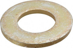 Gibraltar - 1-1/2" Screw, Alloy Steel Structural Flat Washer - 1-9/16" ID x 3" OD, 1/4" Thick, Zinc Yellow Dichromate Finish - Americas Industrial Supply