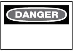 NMC - "Danger", 20" Long x 28" Wide, Rigid Plastic Safety Sign - Rectangle, 0.05" Thick, Use for Accident Prevention - Americas Industrial Supply
