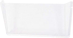 Deflect-o - 14-1/2" Wide x 6-1/2" High x 3" Deep Plastic Wall File - 1 Compartment, Clear - Americas Industrial Supply