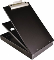 Saunders - 2-3/4" Long x 9" Wide, Clip Board - Black - Americas Industrial Supply