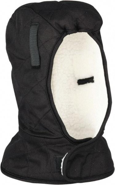 Ergodyne - Black, Underneath Hard Hat Winter Liner - Shoulder Length, 3 Layer - Americas Industrial Supply